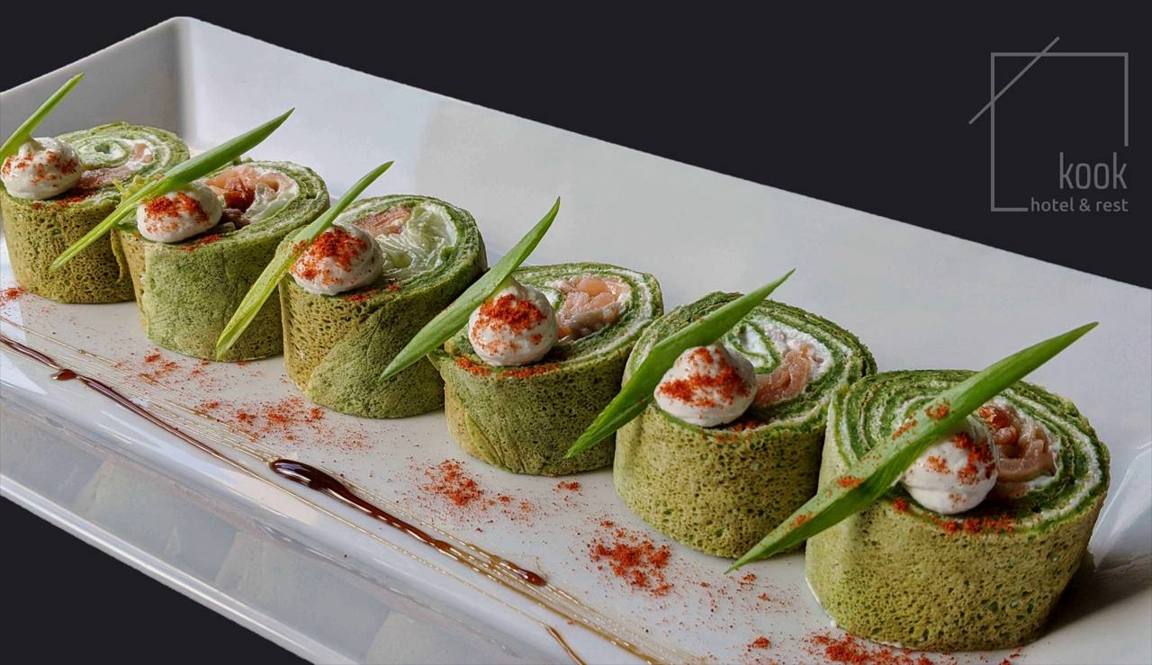 Рулетики шпинатно-рибні